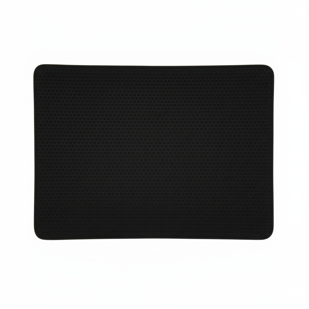 Black mat without white dots