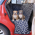 Bully puppies on paw print car seat cover