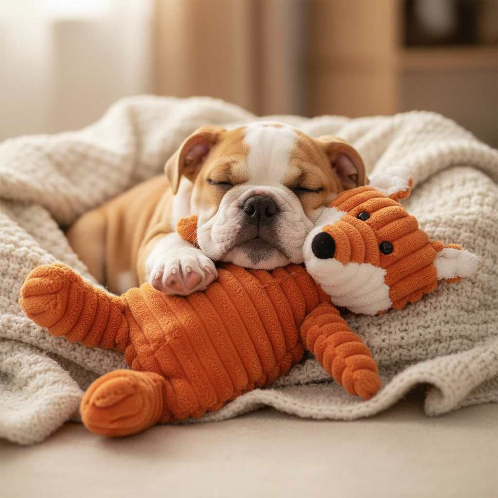 Bully Puppy with Orange Fox Plush