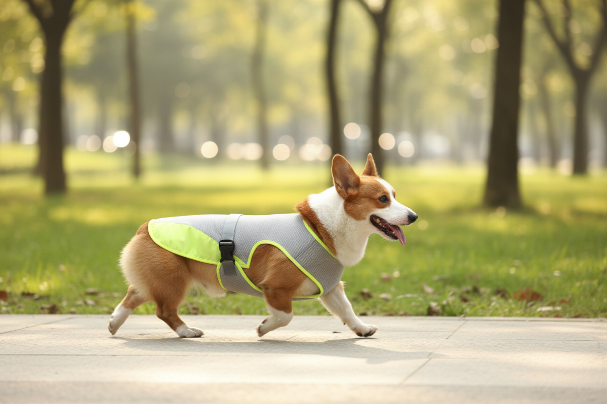 Corgi Cooling Vest Outdoor Park