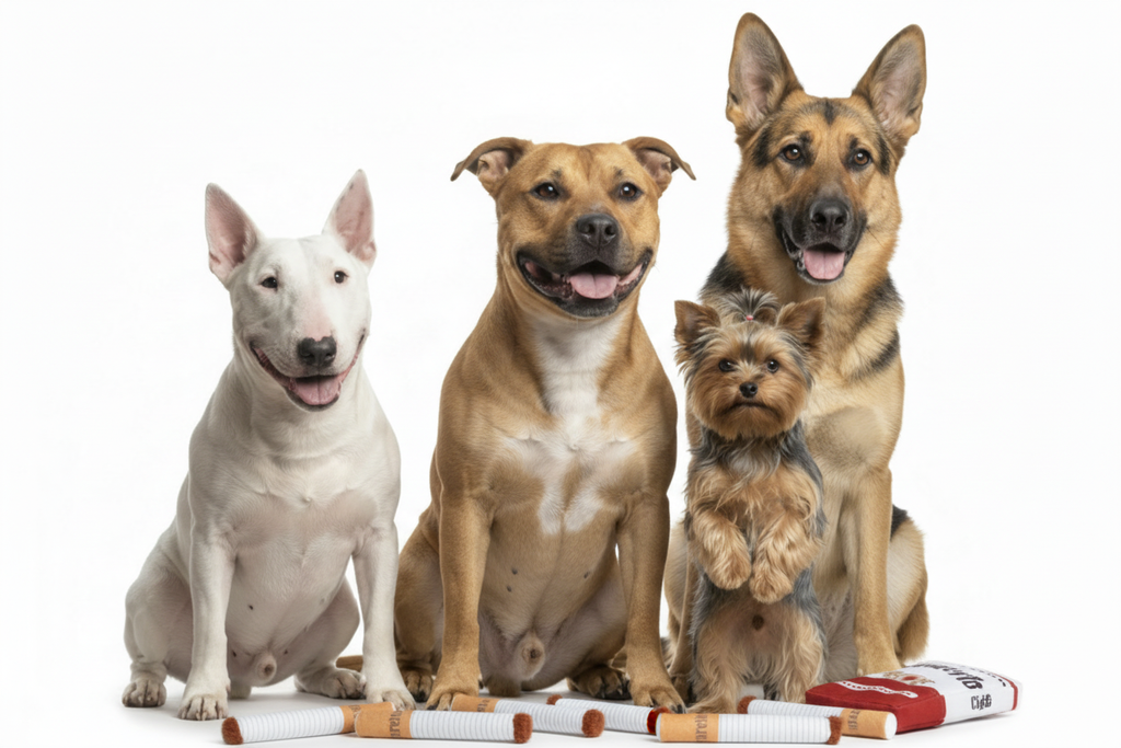 Dogs with Cigarette Plush Toys Showcase