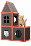 Modular Cat House with Kittens