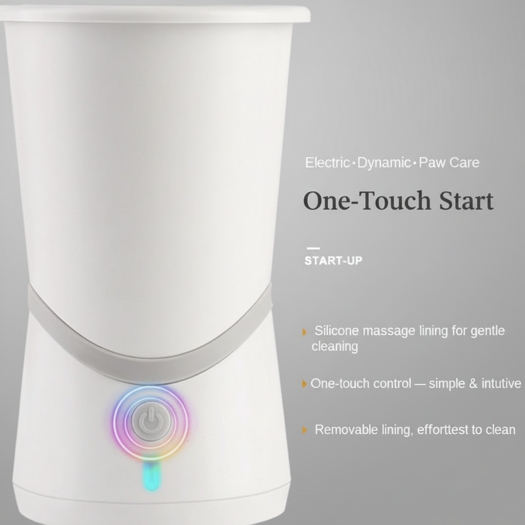 Paw Washer with Refined Feature Text