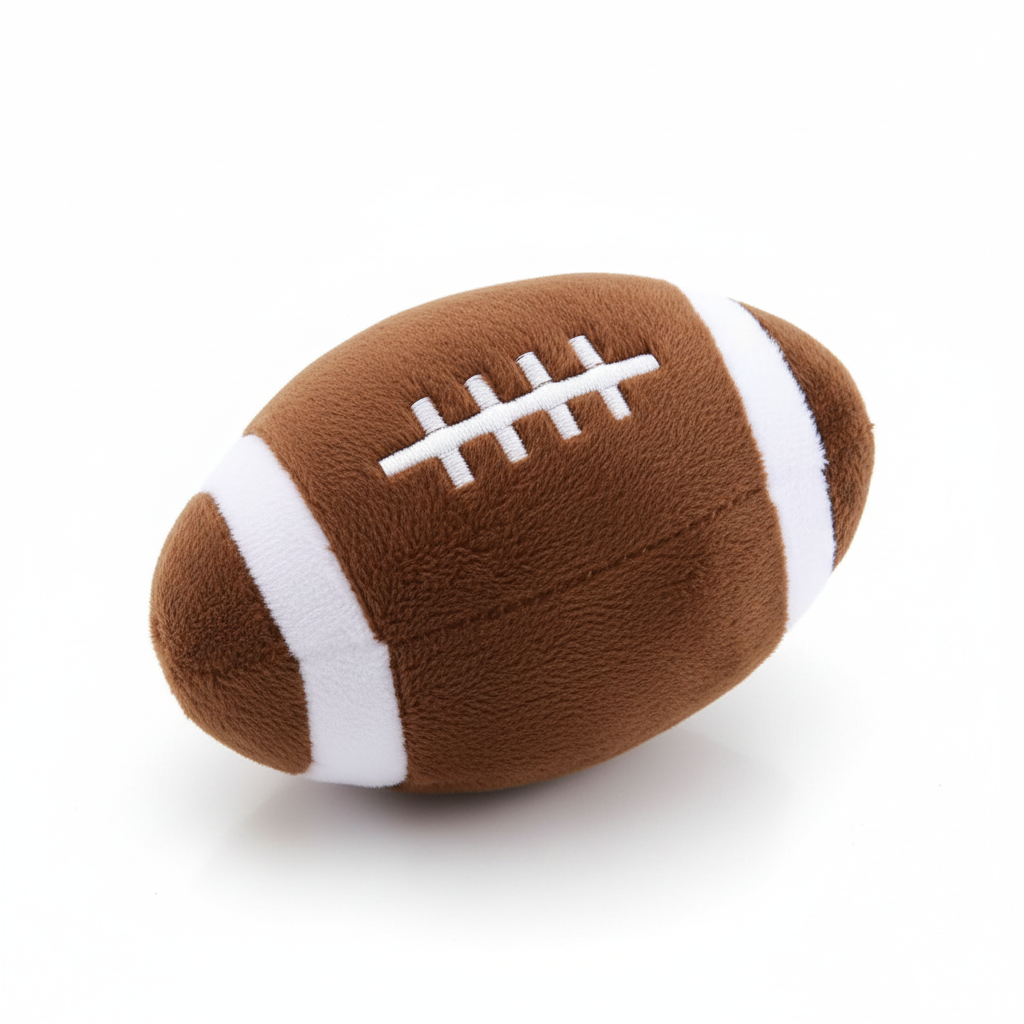 Plush Rugby Ball – White Background