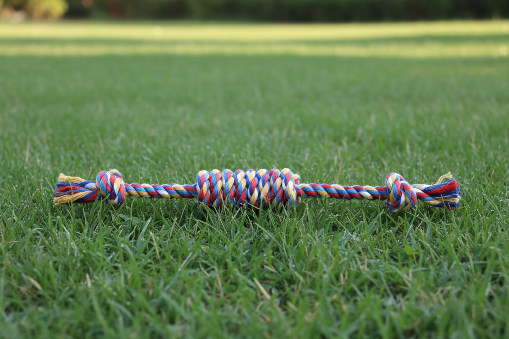 Rope Toy on Grass