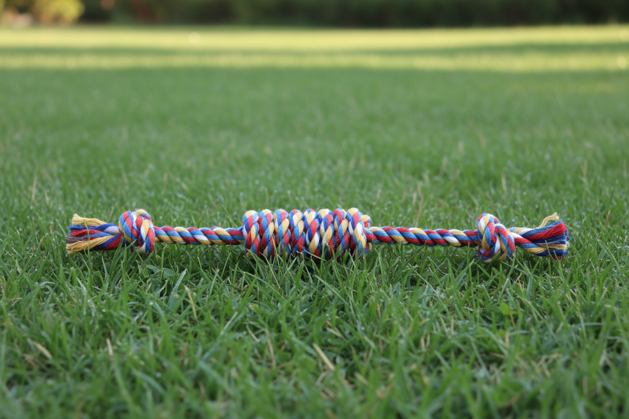 Rope Toy on Grass