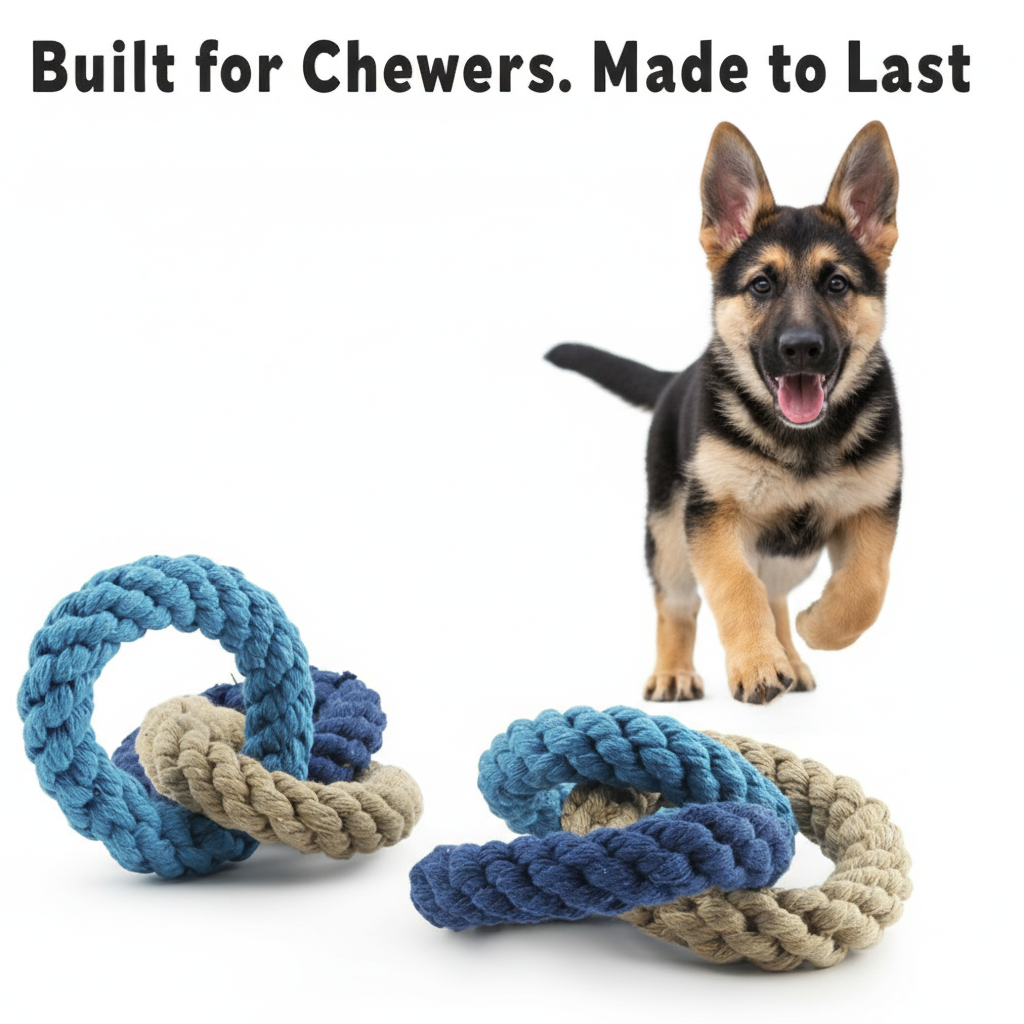 Rope Toys with German Shepherd