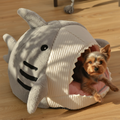 Shark Bed with Yorkie