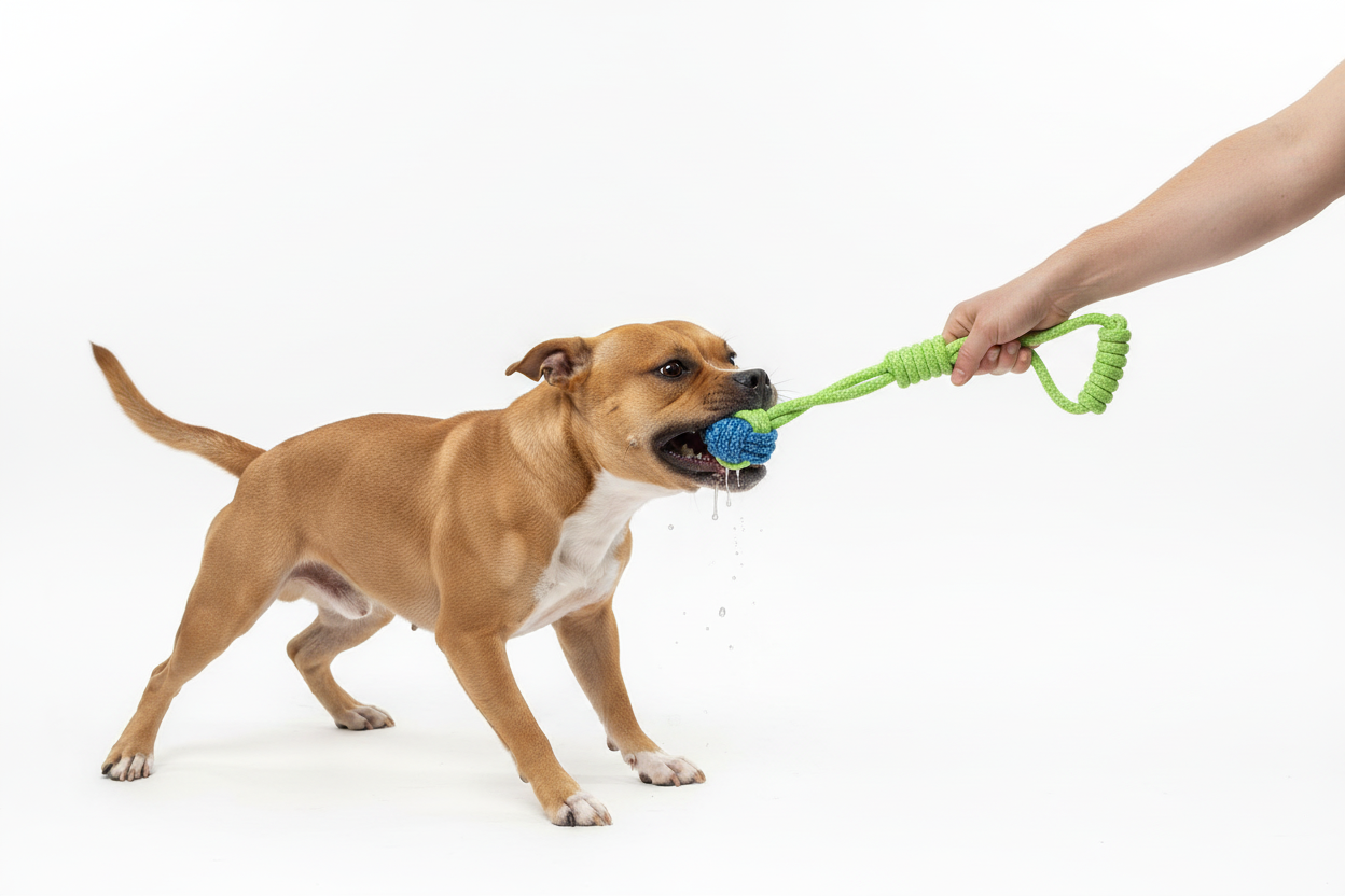 Triangle Handle Rope – Staffie Tug-of-War